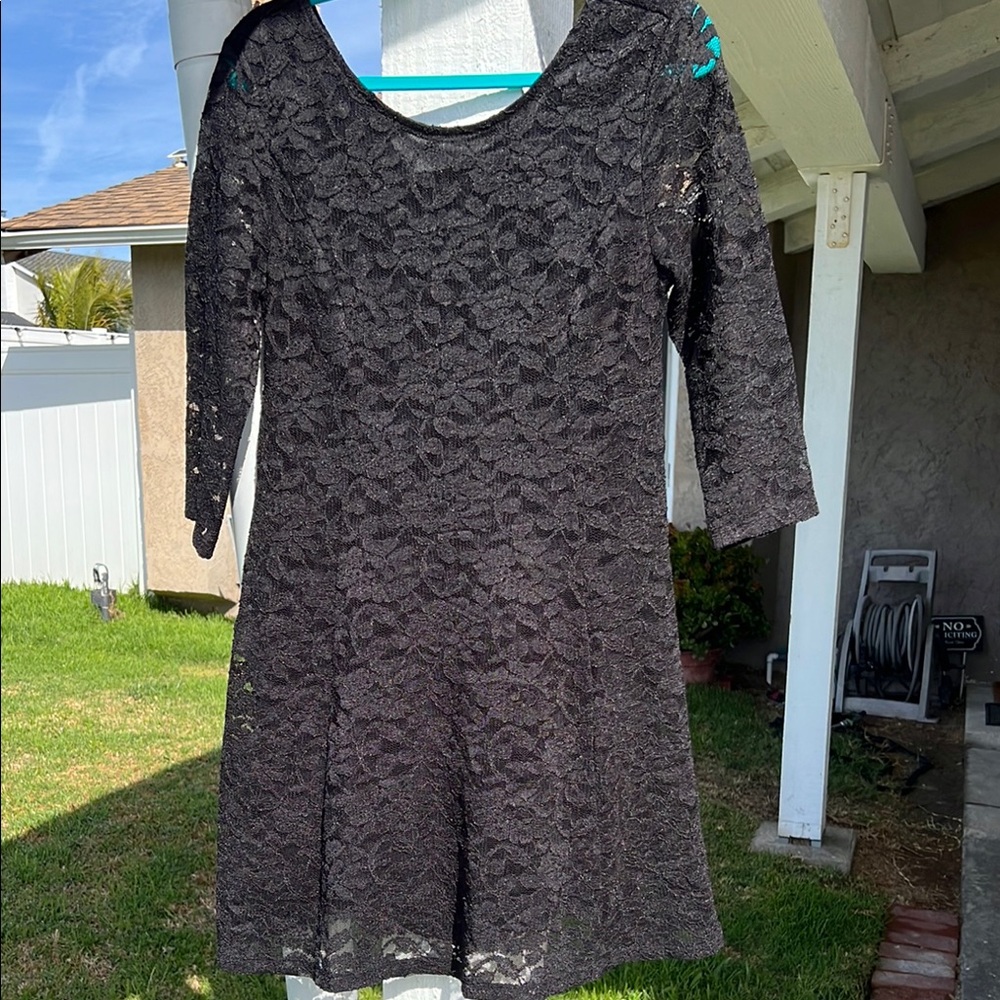 Elegant Black Lace Dress